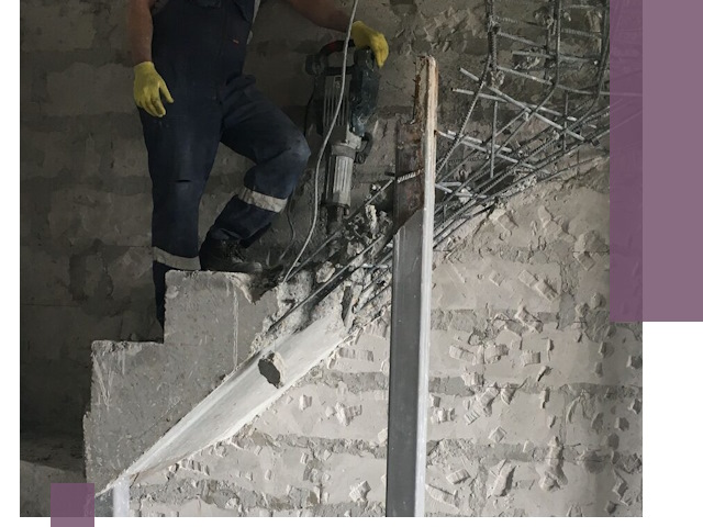 Демонтаж металлических и бетонных лестниц в Иркутске