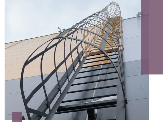 Изготовление и монтаж пожарных лестниц в Иркутске профессионально