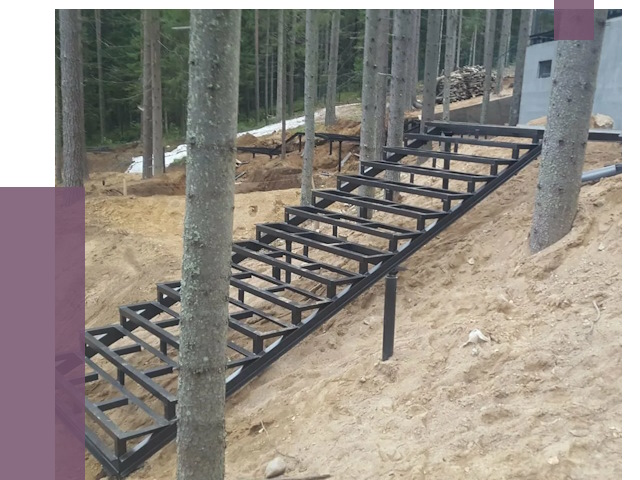 Монтаж металлических лестниц в Иркутске от 13805 руб. 