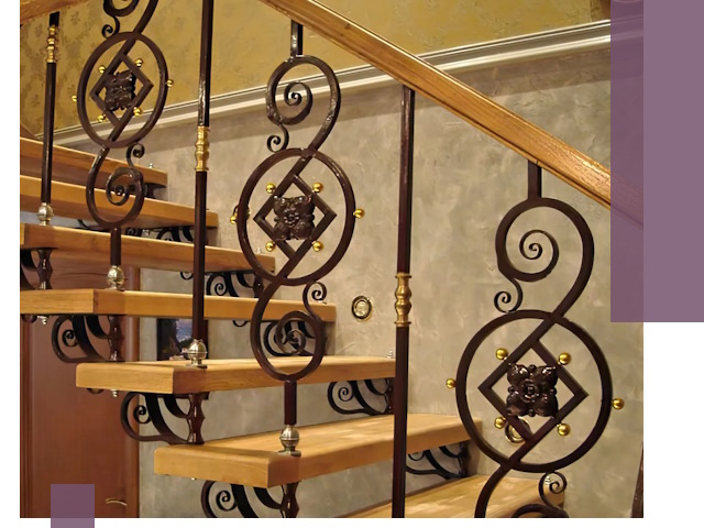 Изготовление кованых лестниц под ключ в Иркутске