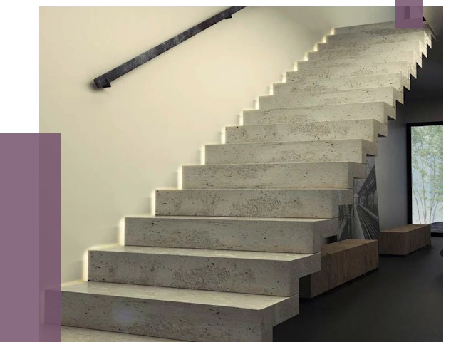 Облицовка бетонных лестниц в Иркутске от 4689 руб/м2 