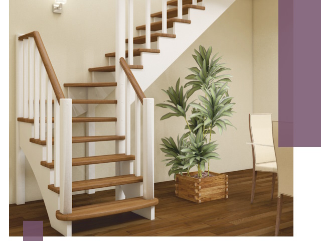 Г-образные лестницы под ключ в Иркутске — изготовление и монтаж