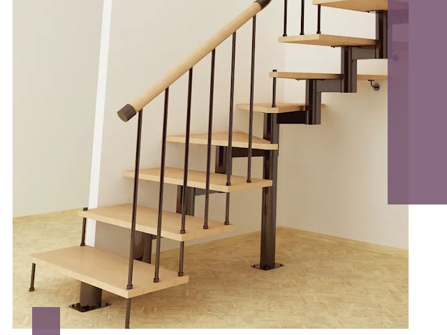 Монтаж лестниц на больцах в Иркутске — быстро и надежно