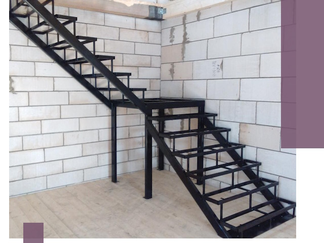 Лестницы на металлокаркасе под ключ в Иркутске — изготовление и монтаж