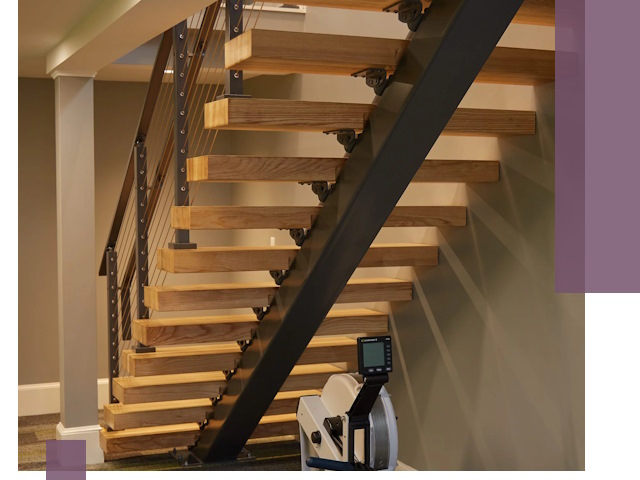 Лестницы на монокосоурах под ключ в Иркутске - изготовление и монтаж