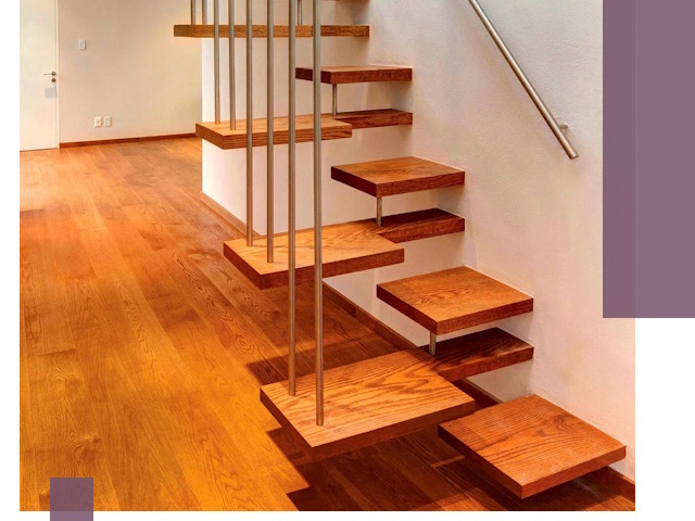 Лестницы «гусиный шаг» на заказ в Иркутске для узких пространств