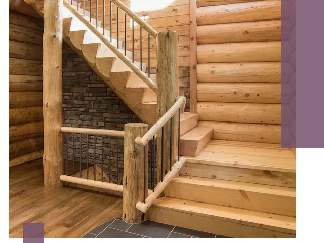 Лестницы в баню под заказ и профессиональный монтаж в Иркутске