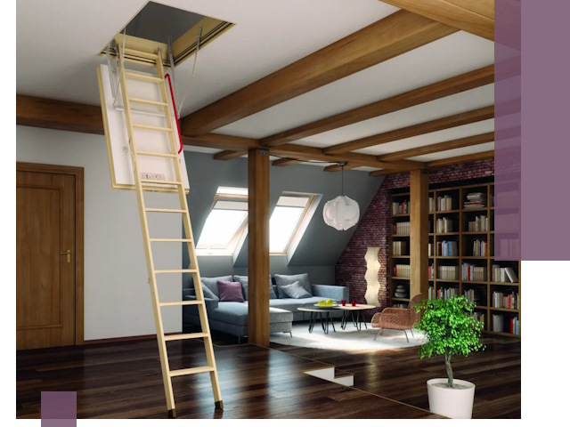 Чердачные лестницы под ключ в Иркутске: изготовление и монтаж