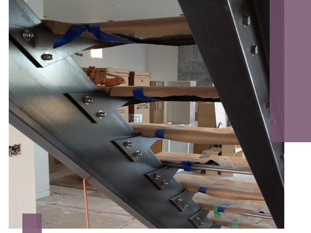 Усиление лестничных конструкций и усиление опор в Иркутске