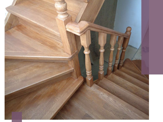 Дубовые лестницы под ключ в Иркутске: изготовление и монтаж