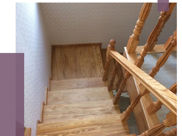 Сосновые лестницы в Иркутске под ключ от 8231 руб.  | ПРОЛЁТ-Ркт