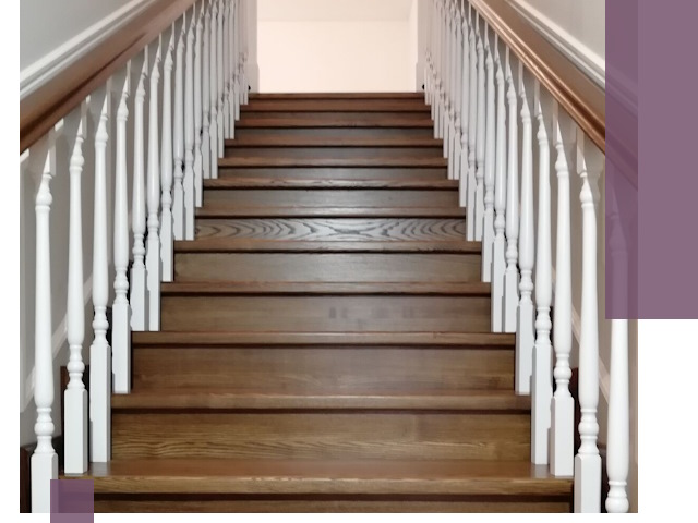 Лестницы из ясеня на заказ в Иркутске — изготовление и монтаж