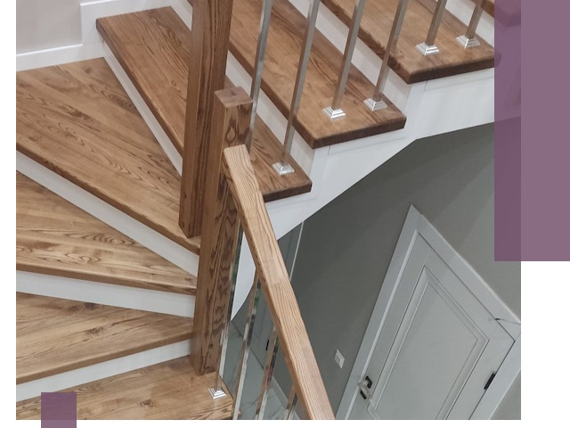 Обшивка металлических лестниц под ключ в Иркутске