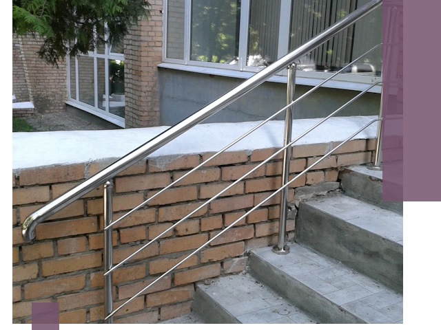 Перила из нержавеющей стали высокого качества в Иркутске