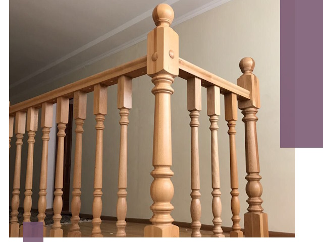 Деревянные перила на заказ в Иркутске: монтаж и изготовление