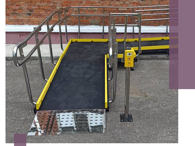 Изготовление наклонных пандусов для инвалидов в Иркутске