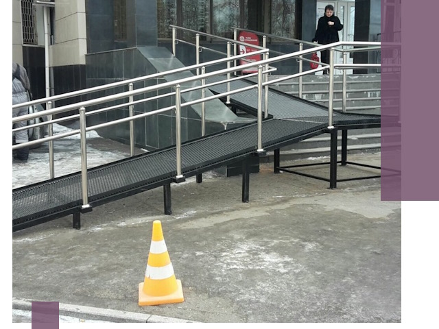 Стационарные пандусы под ключ в Иркутске — изготовление и монтаж