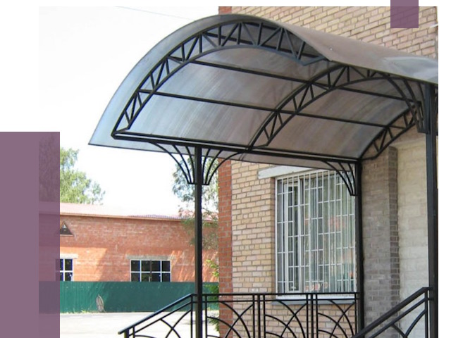 Металлические навесы и козырьки в Иркутске от 13024 руб.