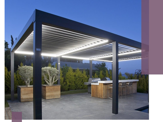 Навесы отдельно стоящие под ключ в Иркутске из металла и поликарбоната