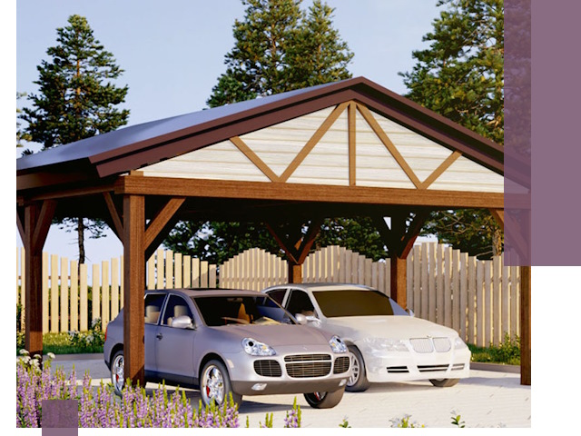 Навесы для автомобиля в Иркутске — изготовление и монтаж