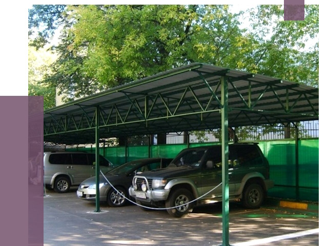 Навесы для парковки в Иркутске от 81789 руб. заказать | ПРОЛЁТ-Ркт