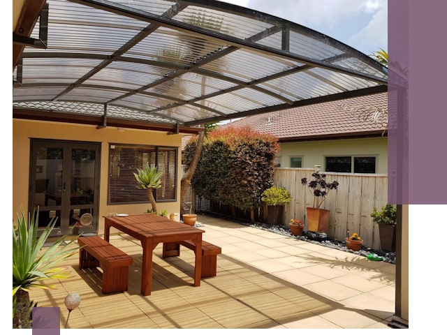 Навесы во двор под ключ в Иркутске — изготовление и монтаж