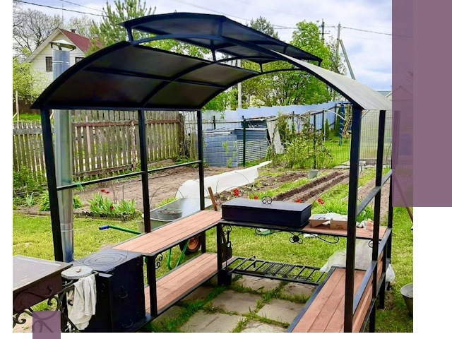 Навесы для барбекю в Иркутске: изготовление, монтаж и демонтаж