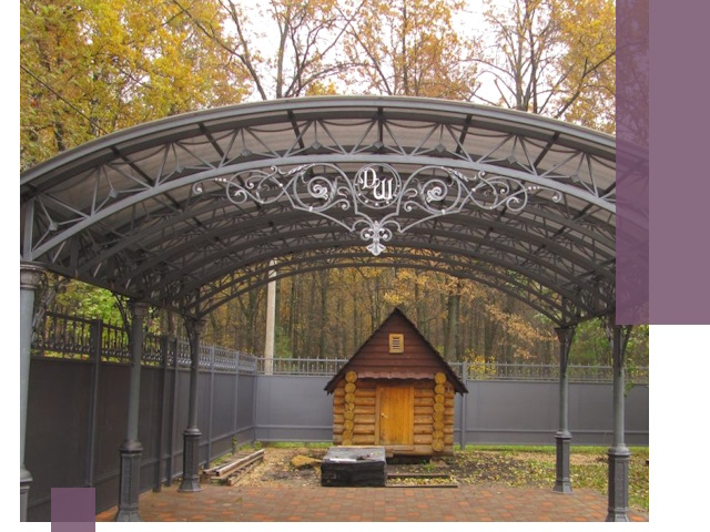 Кованые навесы премиум-класса под заказ в Иркутске