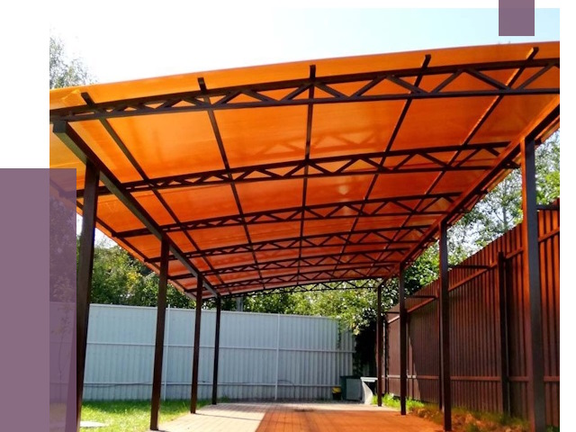 Односкатные навесы под ключ в Иркутске от 13388 руб. 