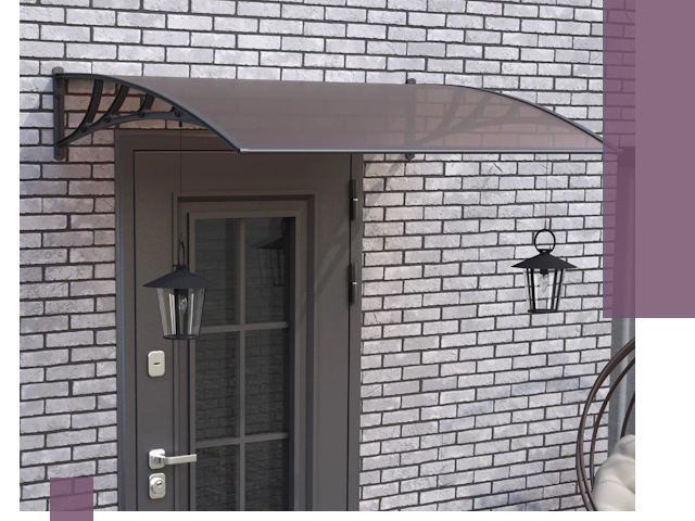 Недорогие козырьки и навесы под ключ в Иркутске