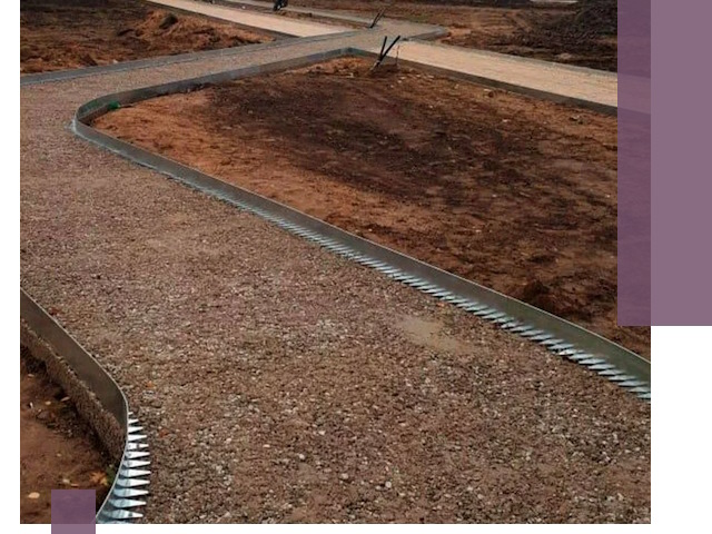 Металлические бордюры под ключ в Иркутске — изготовление и монтаж