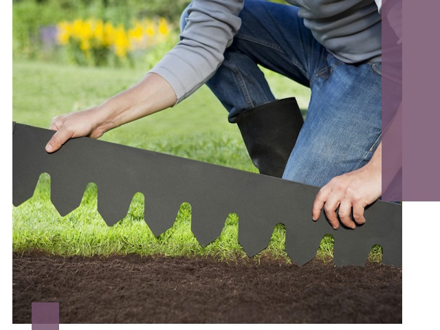 Металлические бордюры для газона в Иркутске — изготовление и монтаж