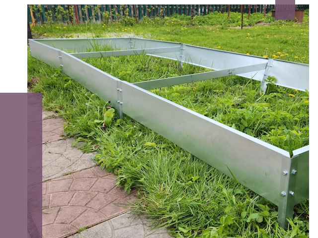 Металлические бордюры для грядок в Иркутске от 1823 руб.