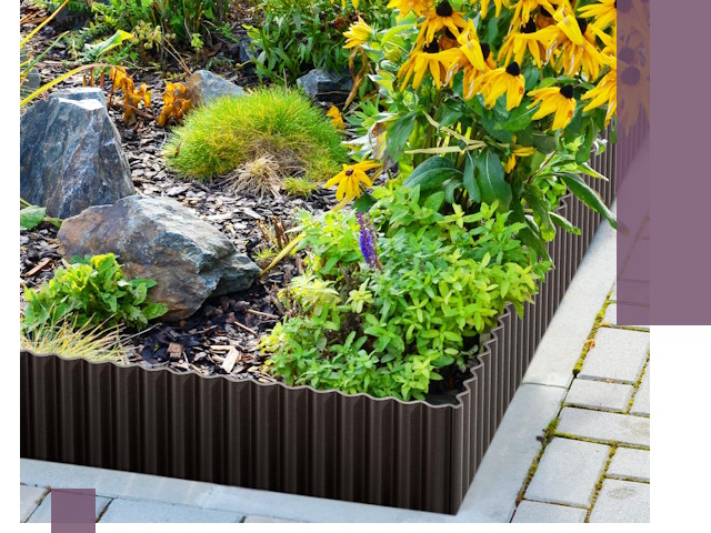 Металлические бордюры для клумб в Иркутске — производство и монтаж